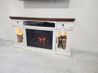 Farmhouse Fire Place Entertainment Console