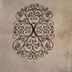 22”x32” Wrought Iron Metal Wall Decor