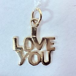 14K Gold “I Love You” Charm