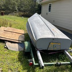 Rowboat And Trailer 