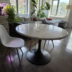 Round Marble Dining Table