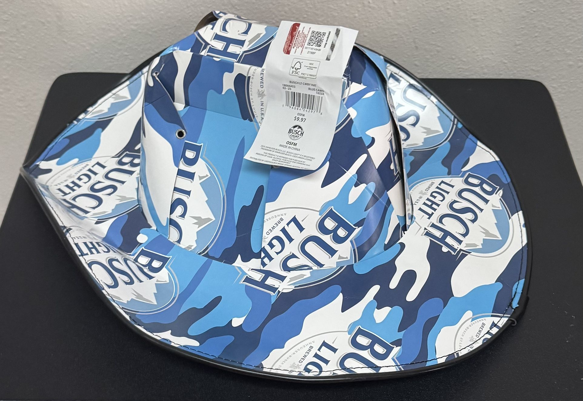 Busch Light Cowboy/girl Cardboard Hat just $5