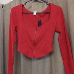 Long Sleeve Zipper Top