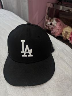 los angeles dodgers black and white hat