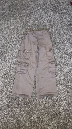 Pacsun E-Waist Wide Leg Khaki Cargo Pants