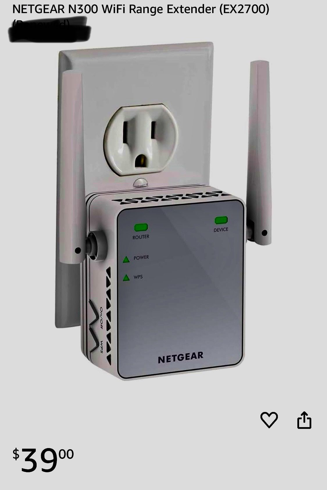 Netgear WIFI Extender 