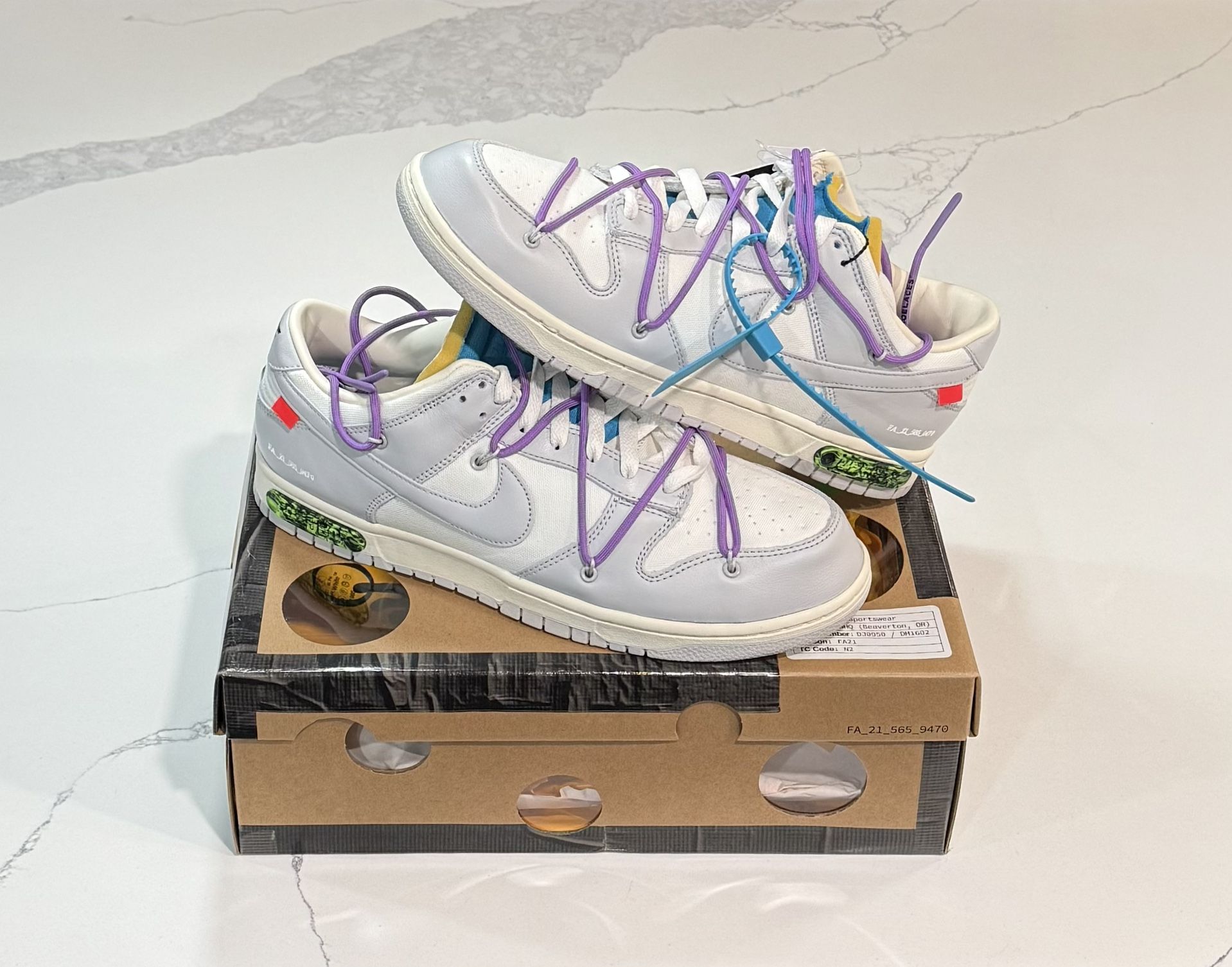 Nike Dunk Low (Off-White Lot 47)(BRAND NEW)