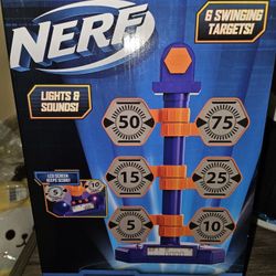 Nerf Elite Bulls-Eye Digital Target Lights & Sounds LCD Screen 6 Targets New