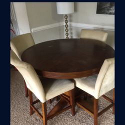 Dining Table $140 With 4 Free Chairs 