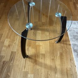 Glass End Table