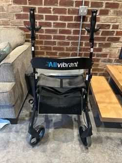 Allvibrant Rollator Walker with Seat
