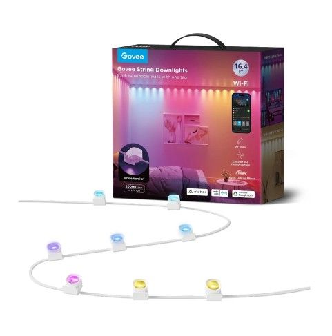 GOVEE 16.4' RGBIC String Downlights (White)