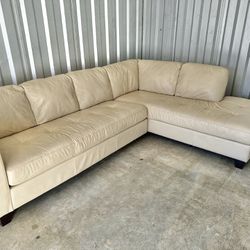 Free Delivery! - Nice Leather Sectional 