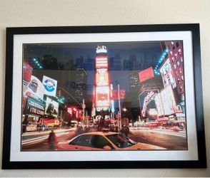 New York City Street Framed Print Decor 42”x31.5”
