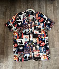 Rolling Stones Button Down Graphic Shirt