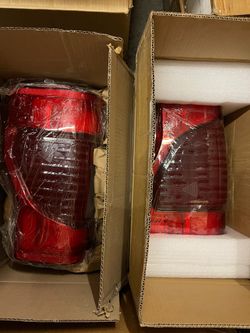 Pair 2020 2021 2022 Ford F250 F350 SD Driver Passenger Side Tail Lights W/blind Spot lamps