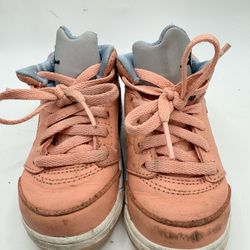 Toddler Nike Jordan 5 We The Best Peach Blue Shoes size # 6C