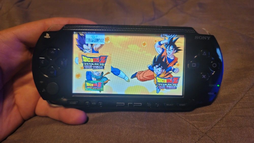 Playstation Psp 1000 Phat Modded Video Game Console IPS screen upgrade