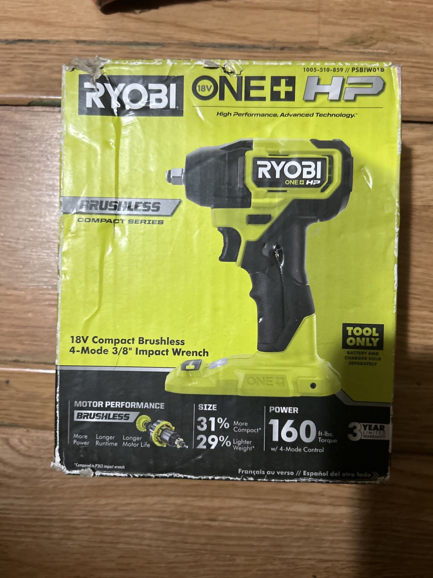 Ryobi 3/8 Impact Wrench Tool Only