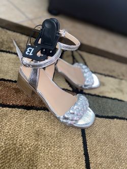Silver Low Heel