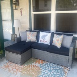 Outdoor Sofa And Side Table