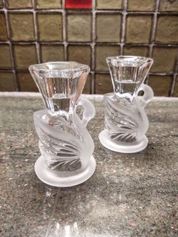 Vintage Crystal Candlesticks