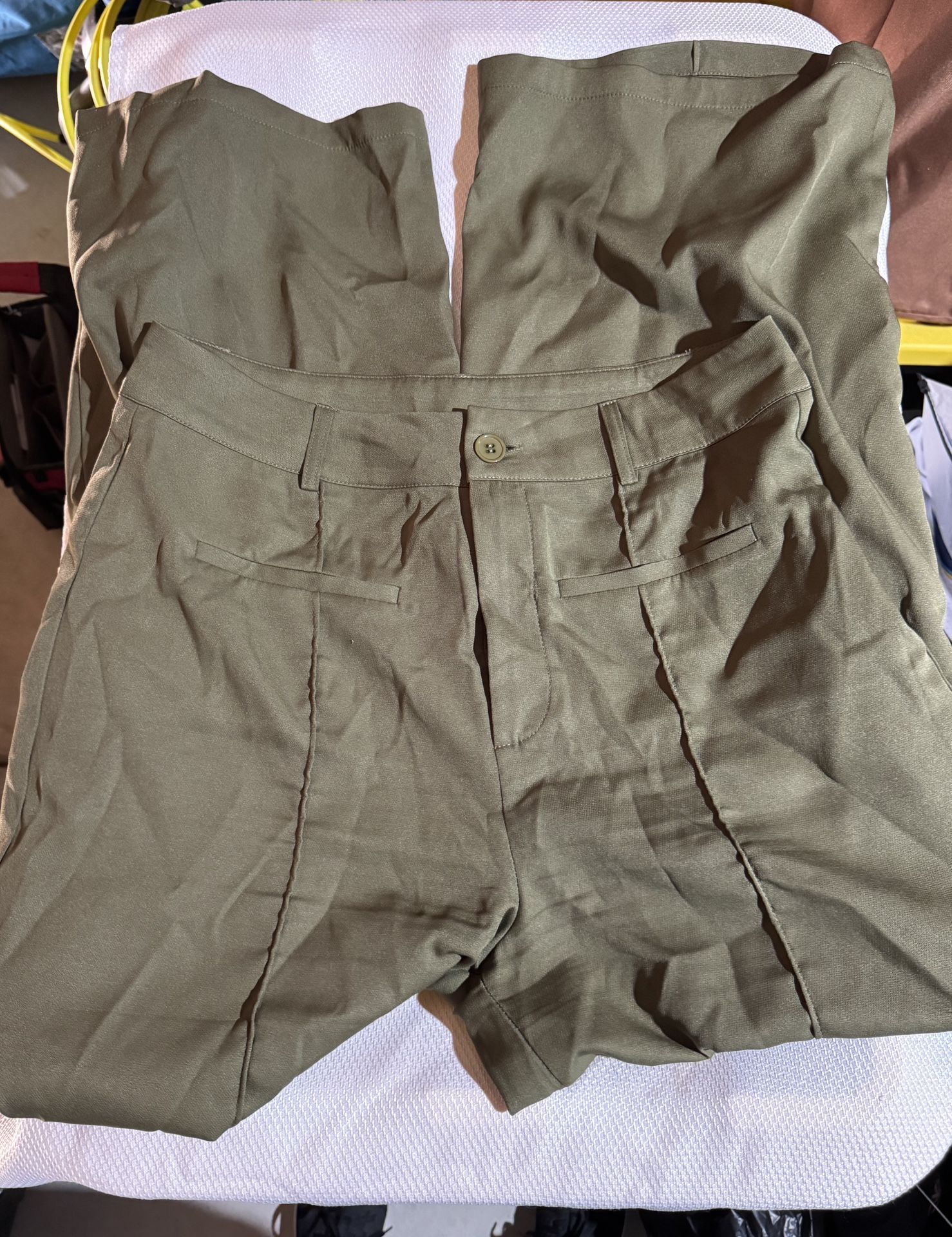 Cider Ladies Green Work Pants Size X Large