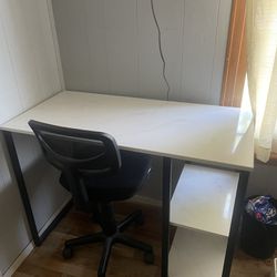 Marble Desk & Office Chair