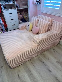 Pink soft couch