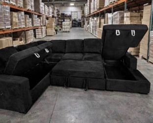 💤 New Sofa Sleeper Sectional Couch with Storage & Charging $10 Down
