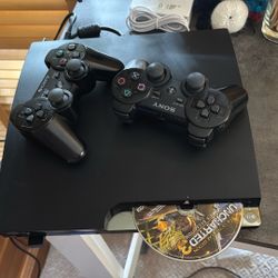 PS 3. With Game  With  Wireless Joy Sticks 