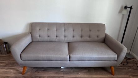 Modern Gray 3-Seater Sofa + 2-Seater Loveseat Set