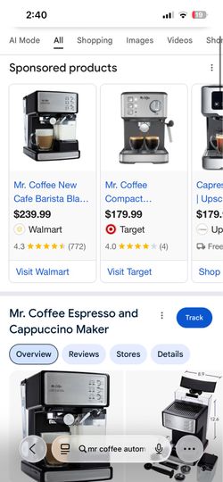 Automatic espresso cappuccino latte maker