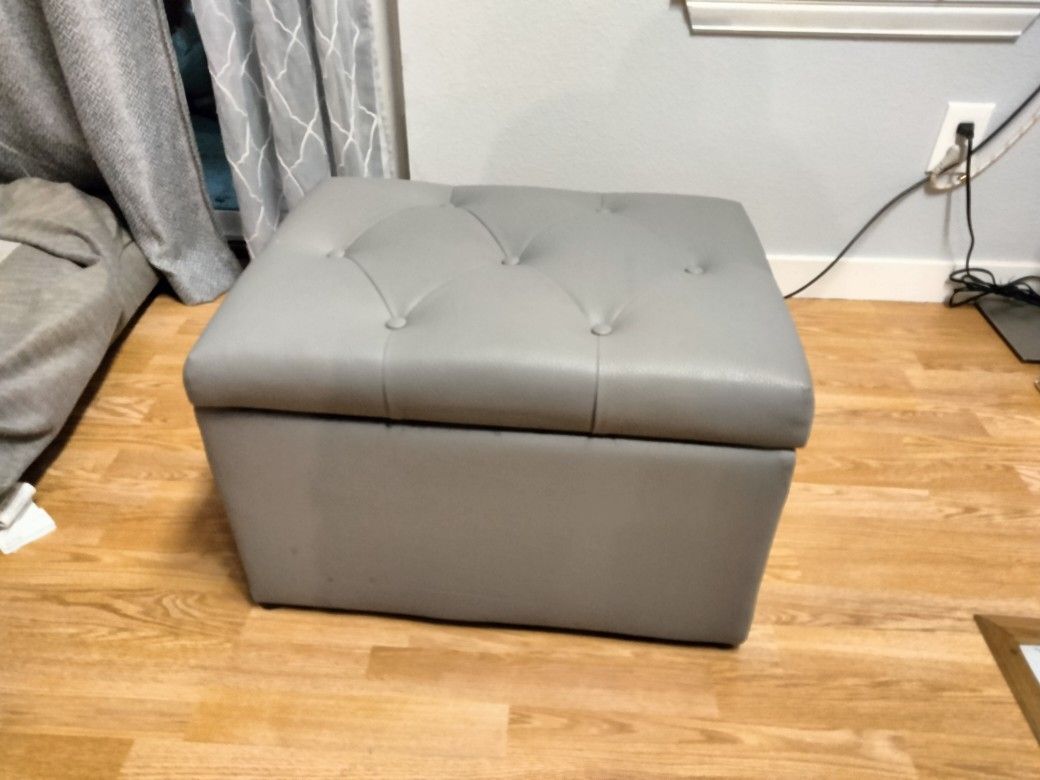 Grey Ottoman