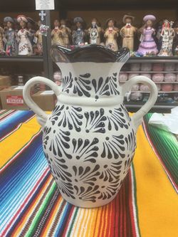 💥 large Talavera  white and cobalt blue💥