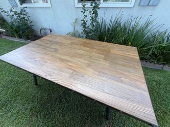 Industrial dining table