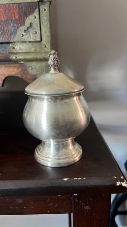 silver on copper base with cover