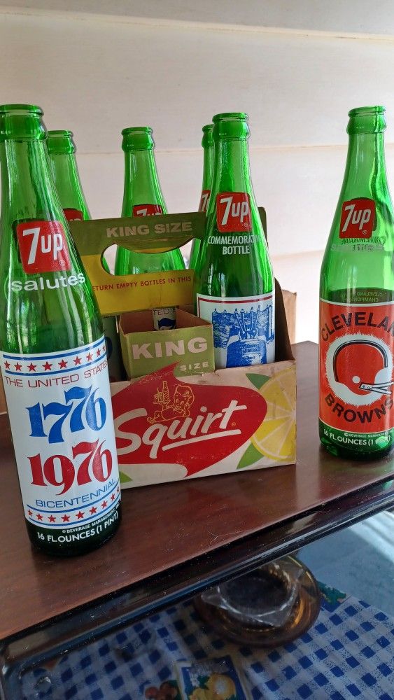 Vintage Glass Soda Bottle