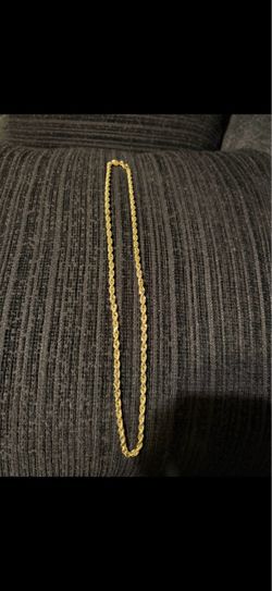 14kt gold rope chain