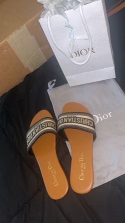 Christian Dior Dway Leather Sandals
