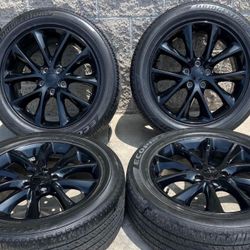 20” Dodge Durango Jeep Grand Cherokee Gloss Black Wheels Rims Rines Tires