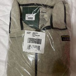 L.L.Bean Men's Regular L Clay Heather Mountain Classic Fleece Jacket