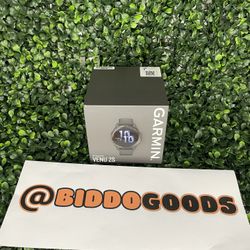 Garmin Venu 2S Smartwatch - Slate Bezel with Graphite Case and Silicone