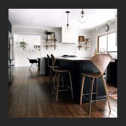 Design Within Reach Walnut Counter Stools