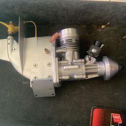 K&B 3.5 Outboard Nitro Marine Boat Engine Custom Black Carb Sound Is Amazing 