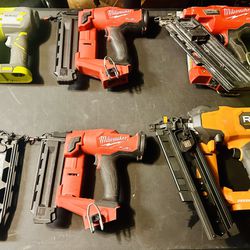 Milwaukee, Rigid, Porter Cable, Ryobi Nail Framing staple guns