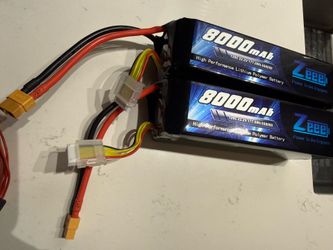 Zeee 120c 22.2v 177.6wh 6s8000mah   2 pack