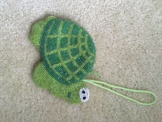Cute handmade bead coin purse