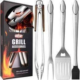 New GRILLART Heavy Duty BBQ Grill Took Set