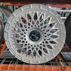 19x8.5 5x108 / 5x114.3 +35 ROTIFORM R176 LHR-M SILVER WHEELS – USED